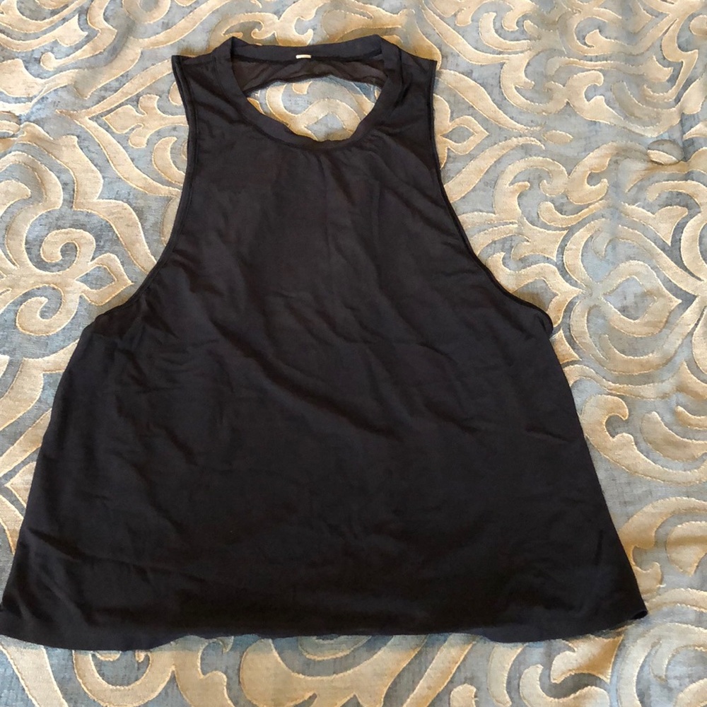 EUC lululemon mesh workout tank open back